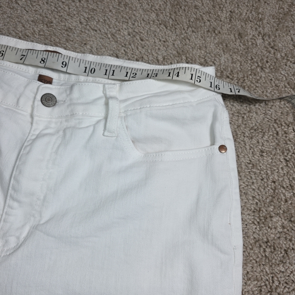 Judy Blue Jeans White Boyfriend Fit Size 15/32 High Rise - Picture 11 of 11